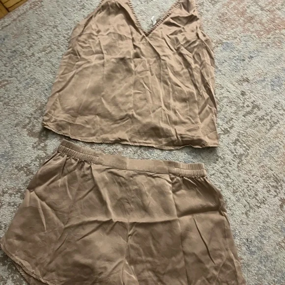 Lunya Washable Silk Pajama Tank Set Size M - Picture 4 of 4